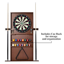 Seller123 Billiards 90" Ball and Claw Leg Pool Table with Cue Rack and Dartboard Set Burgundy