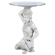 Design Toscano Thai Teppanom Beautiful Being Glass -Topped Asian Decor Table