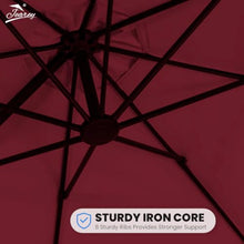 144'' Cantilever Umbrella with Crank Lift , Counter Weights Included