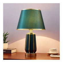WOAITIANTIAN Desk Lamps Nordic Ceramic Bedside Lamp with Remote & Stepless Dimming(Green)
