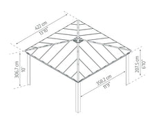 Palram Canopia Dallas 14x14 Gazebo Gray