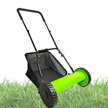 Environmentally Friendly Push Mower with Manganese Steel Blades, Adjustable Height 17-33mm, Large Grass Collection Bag for Efficient Lawn Maintenance and Yard Care(12in)