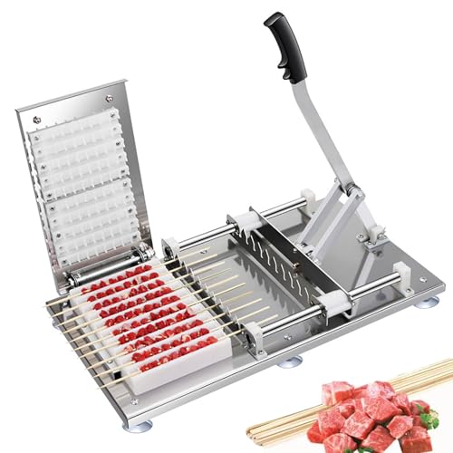 Skewer Making Tool, Meat Skewer Maker,10pieces/batch and String Length 10-35cm Adjustable,for Restaurant, BBQ Party
