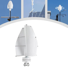 HUIZHITENGDA 400W Wind Turbine,12V 24V 48V Low Speed Spiral Wind Power Generator with Charge Controller 2 Blades for Wind and Solar Power Generation(White),12v