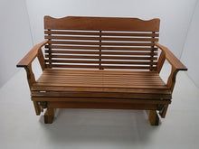 Kilmer Creek Rustic Finished 4 Foot Cedar Porch Glider, Amish Crafted