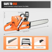 72cc 24 Inch Gas Chainsaw 2-stroke Gasoline Powered Chain Saw With Handheld Cordless Gas-powered Chain Saws Single Cylinder Chainsaws For Cutting Forest Trees Wood, Garden, Farm Cutting 72cc 24