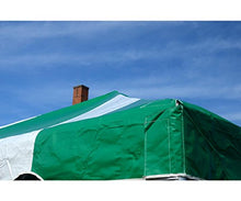 TentandTable 20' x 40' Replacement West Coast Tent Top, Green & White