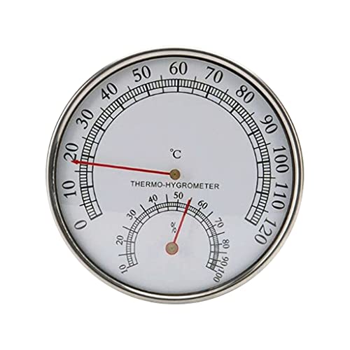 Barometer Hygrometer Stainless Steel Thermometer Sauna Room Temperature Humidity Meter