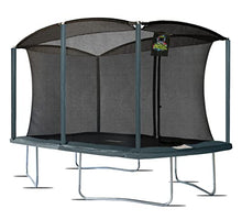 Moxie Girlz Rectangle Trampoline 8x12 FT with Safety Net Ocean Green