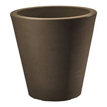 Crescent Garden Madison Planter Double-Walled Plant Pot 34-Inch Mocha