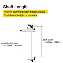 Haswing 12V 55LBS 48" Shaft Bow Mount Electric Trolling Motor White