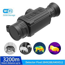 GOYOJO Night Vision Monocular Thermal Imager with Laser Range 640x512 for Hunting and Surveillance C19L Laser Ranging