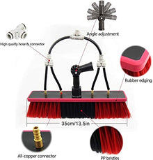 Cleaning Brush Window Cleaning Water Supply Telescopic Brush Suitable for Cleaner Greenhouse Roof Photovoltaic Panel Cleaning Photovoltaic Panel ()