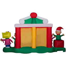 Gemmy Giant Christmas Inflatable Peanuts Gang Stage Scene, 7 ft Tall, Multi