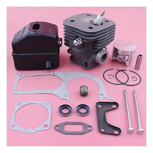 DYHZLBM 58mm Engine Motor Cylinder Piston Ported Kit Fit for 395 395XP Gasket Oil Seal Chainsaw Garden Tool Parts