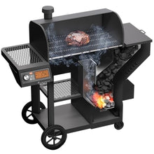 Oklahoma Joe's Tahoma Auto-Feed Charcoal 900 Deluxe Smoker and Grill, Black - 24203105