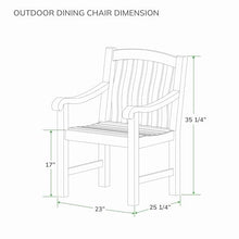 Cambridge Casual Mosko 3-Piece Teak Wood Outdoor Patio Bistro Chat Set for 2, Side Table and 2 Patio Chairs for Garden, Backyard and Poolside, Beige Cushion/Teak Wood