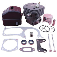 58mm Engine Motor Cylinder Piston Ported Kit for for Husqv/Arna 395 395XP Gasket Oil Seal Chainsaw Garden Tool Parts
