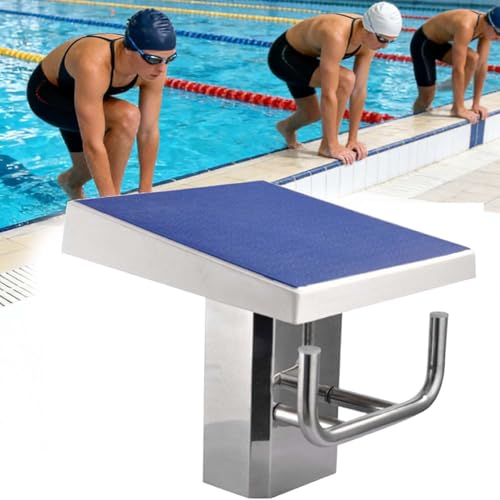 SHENGQION Diving Board Professional Heavy Duty Diving Board, Stainless Pool Jumping Platform, Anti Slip Rubber Surface, Competition Diving Board Deck, Ideal for Swim Meets and Training(Upgrade)