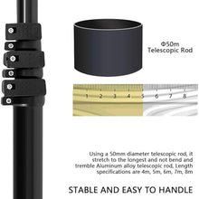 YANDDEA Cleaning Brush Electric Window Cleaning Pole, Water Fed Telescopic Brush, Extendable Cleaner, for Conservatory Roof, Cleaning Photovoltaic & Solar Panels,6M