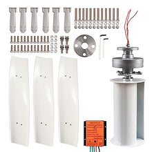 12V 24V 48V 220V Portable Vertical Wind Power Turbine Generator Kit with Controller for Home Or Camping,8000W White Vertical Wind Turbine Generator,24v