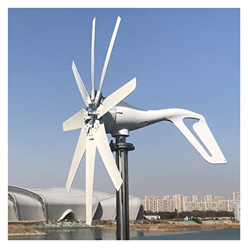Wind Generator 800W 1000W Wind Power Turbines Generator 12V 24V Windmill Generator for Boat with MPPT Controller Low Noise Low Wind Speed Start (8 Hybrid Control)