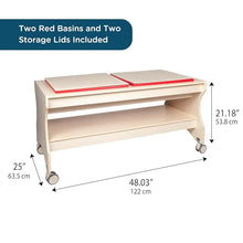 Angeles Mobile Sand & Water Table Wooden