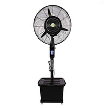 CUTPOIY 26" Misting Fan, Industrial Oscillating Fan with Adjustable Height, 3 Speeds & 40L Tank, Wheels Included, for Outdoor Factory Warehouse Cooling