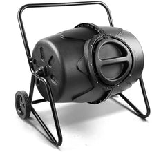 Tumbler Large Compost Bin, 170L Outdoor Yard Trash Can with Wheels, 360° Rolling Compost Bin, Mobile Heavy Duty Garbage Dumpster, for Parks, Gardens, Farms, Orchards
