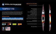Wilderness Systems Tempest 170 Sit Inside Touring Kayak Adjustable Skeg Phase 3 Air Pro Seating Yellow