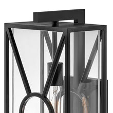 Hinkley Brixton Medium Outdoor Wall Mount Lantern, Black Finish