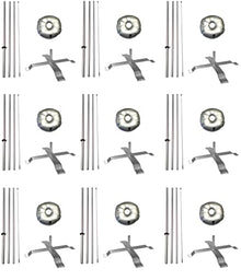 Cobb Promo Feather Flag Telescoping Fiberglass Pole Kit Pack 9