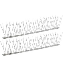 YINUK Bird Spikes, 0.5-10M Stainless Steel Bird Spikes, Bird Repellent Spikes, Arrow Pigeon Spike Fence Kits for Deterring Birds, Crows and Cats(10M-20pcs)