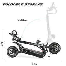 COFANSON Adults Electric Scooter 60V5600W Dual Motor 50MPH 50Miles Range Black