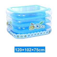 Inflatable Swimming Pool Baby Lounge Pool Multi-Layer Inflatable Pool for Ages 3 Kids and Adult 120X102X75 cm Backyard Water Party