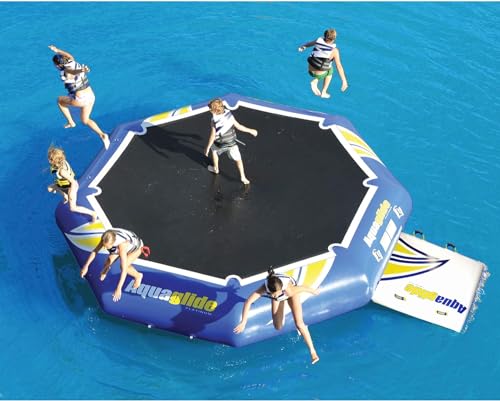 AQUAGLIDE Rebound 20 Inflatable Water Trampoline Blue