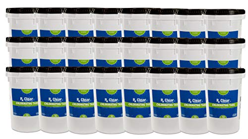 Rx Clear 1-Inch Stabilized Chlorine Tablets for Pools & Spas UV Protected 1200 Lbs