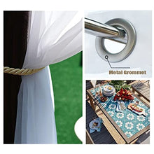 Outdoor Curtain for Patio, Sunscreen and Shading, White Sheer Outdoor Garden Waterproof Window Curtains with Stainless Eyelet Top, 2 (Size : 250X270CM) (150X270CM)