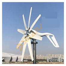 Wind Generator 800W 1000W Wind Power Turbines Generator 12V 24V Windmill Generator for Boat with MPPT Controller Low Noise Low Wind Speed Start (6 Hybrid Control)