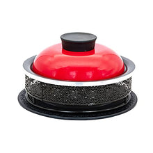 MNSSRN Aluminum Alloy Buffet Pot, Self-Service Heater Set, Catering Self-Service Mini Hot Pot, Outdoor Picnic Home,Red,41cm