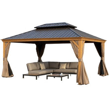 Kozyard Apollo 12'x16' Hardtop Gazebo with Netting