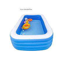 Inflatable Pool for Adults Extra Large Deep Family Interaction Water Party Thick Wear-Resistant Cold-Resistant PVC Material 318x180x75 cm Backyard