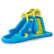 Banzai Splash Slide 2 Pack - Inflatable Slide with Basketball - Ages 5-12