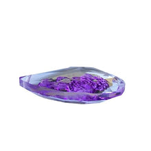 100pcs/Lot, 50mm, Light Purple Glass Chandelier Parts Inside Carving Rose Suncatcher Prism Pendants For Diy Handwork Gift