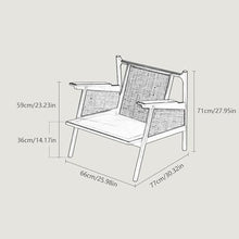 Xilin-872 Rattan Chairs for Home Comfortable Rattan Sun Lounger Blue for Living Room, Bedroom or Balcony Patio Lounger