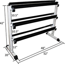 Ader Rubber Dumbbell Set 2-65Lbs (Total 540 Lbs) 11 Pairs with Rack & Mat White