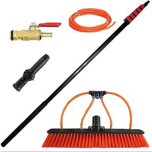 Solar Panel Cleaning Brush(3-12m), Window Cleaner Kit, with Extension Pole + Water Connection +Quick Connector, for Ships, Bridges, Decks (Color : Brush, Size : 12m)