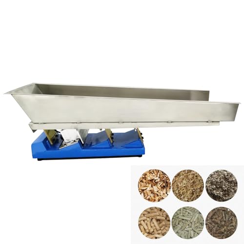 BEILOCKERY 110V Electromagnetic Vibrating Feeder, GZV-8 Shaking Feeding Machine, 100W Mini Vibration Feeder 3000r/min for Granular and Powdery Materials with Controller