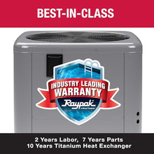 Raypak WeatherKing TWPH-6560 118K BTU Pool and Spa Heat Pump for In-Ground and Above Ground Pools– Titanium Heat Exchanger, Digital Controls, Quiet Scroll Compressor