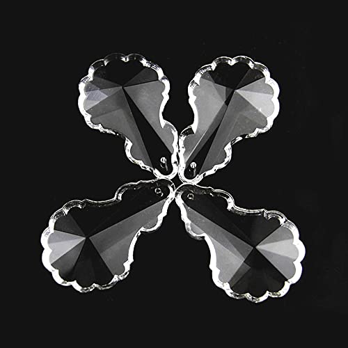 100pcs/Lot 50mm/63mm Transparent Color Crystal Faceted Chandelier Prism Parts Crystal Chandelier Parts,63mm 100pcs